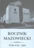 ROCZNIK MAZOWIECKI, t. XVII - 2005