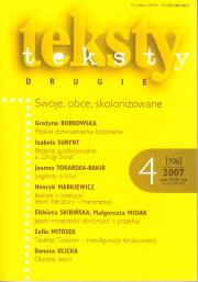 Teksty Drugie 4/2007