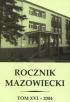 ROCZNIK MAZOWIECKI, t. XVI - 2004