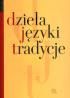 DZIEŁA - JĘZYKI - TRADYCJE