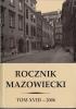 ROCZNIK MAZOWIECKI, t. XVIII - 2006