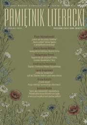 Pamiętnik Literacki 1/2026